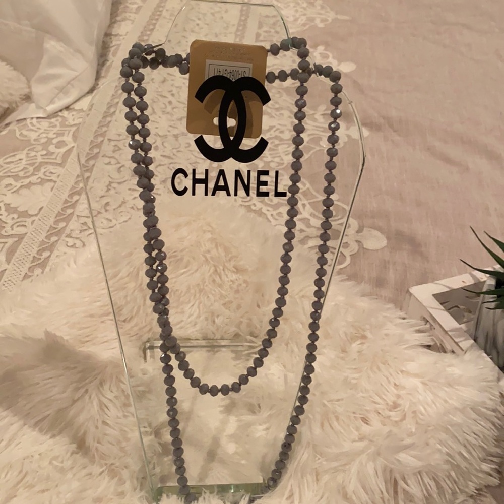 Crystal beaded necklace